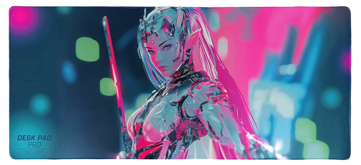 gaming mouse pad 90x40 cm sewn edges