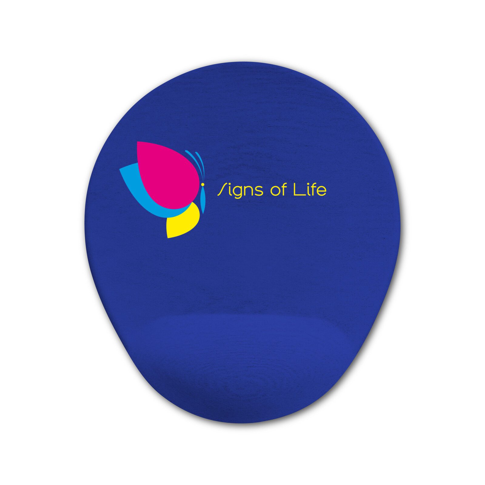 sponge mouse pad blue with imprint 3 colous