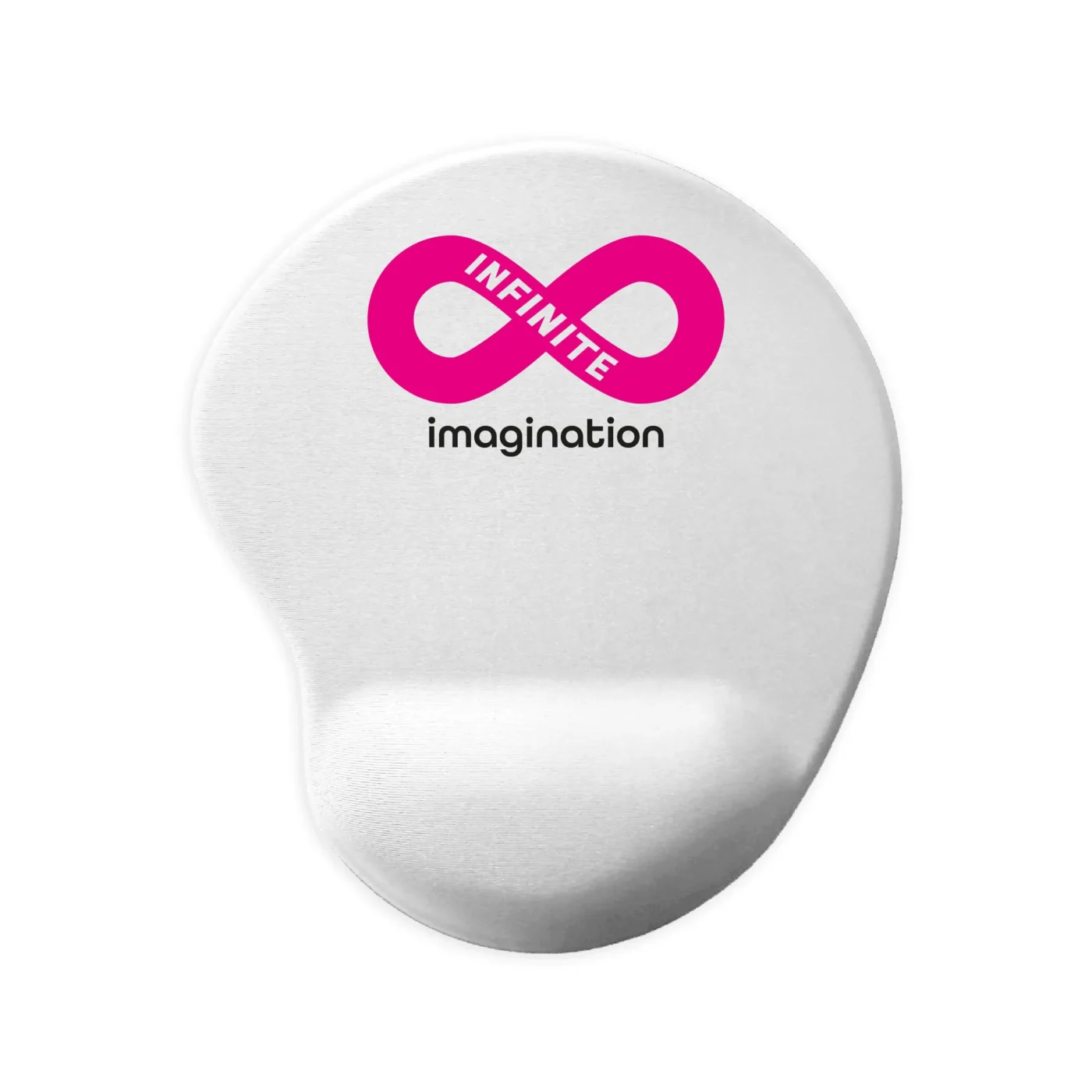 Biała podkładka pod mysz z nadrukiem dwukolorowym