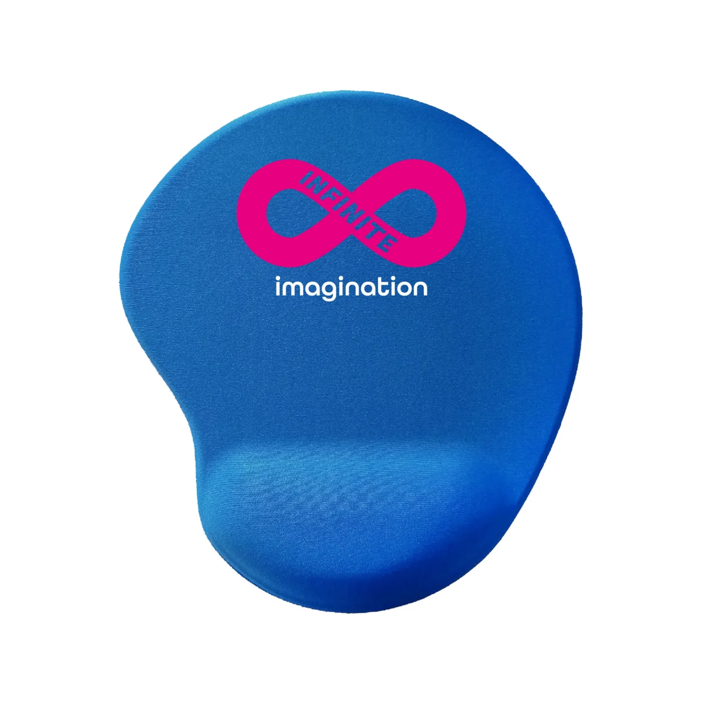 Niebieska podkładka pod mysz z pianki – lekka i wygodna, nadruk dwukolorowy Niebieska podkładka pod mysz z nadrukiem dwukolorowym